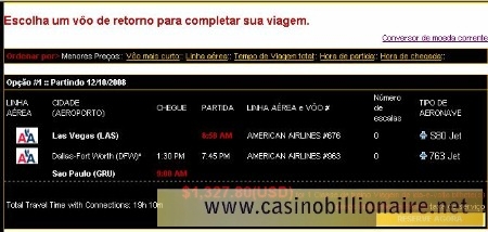 Passagem para Las Vegas