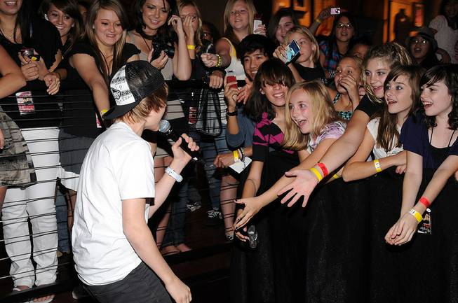 Justin Bieber at Planet Hollywood on July 24