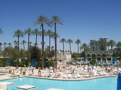 Las Vegas pools - poolside las vegas